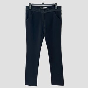 Diane Von Furstenberg Black Mid Rise Skinny Pants US2